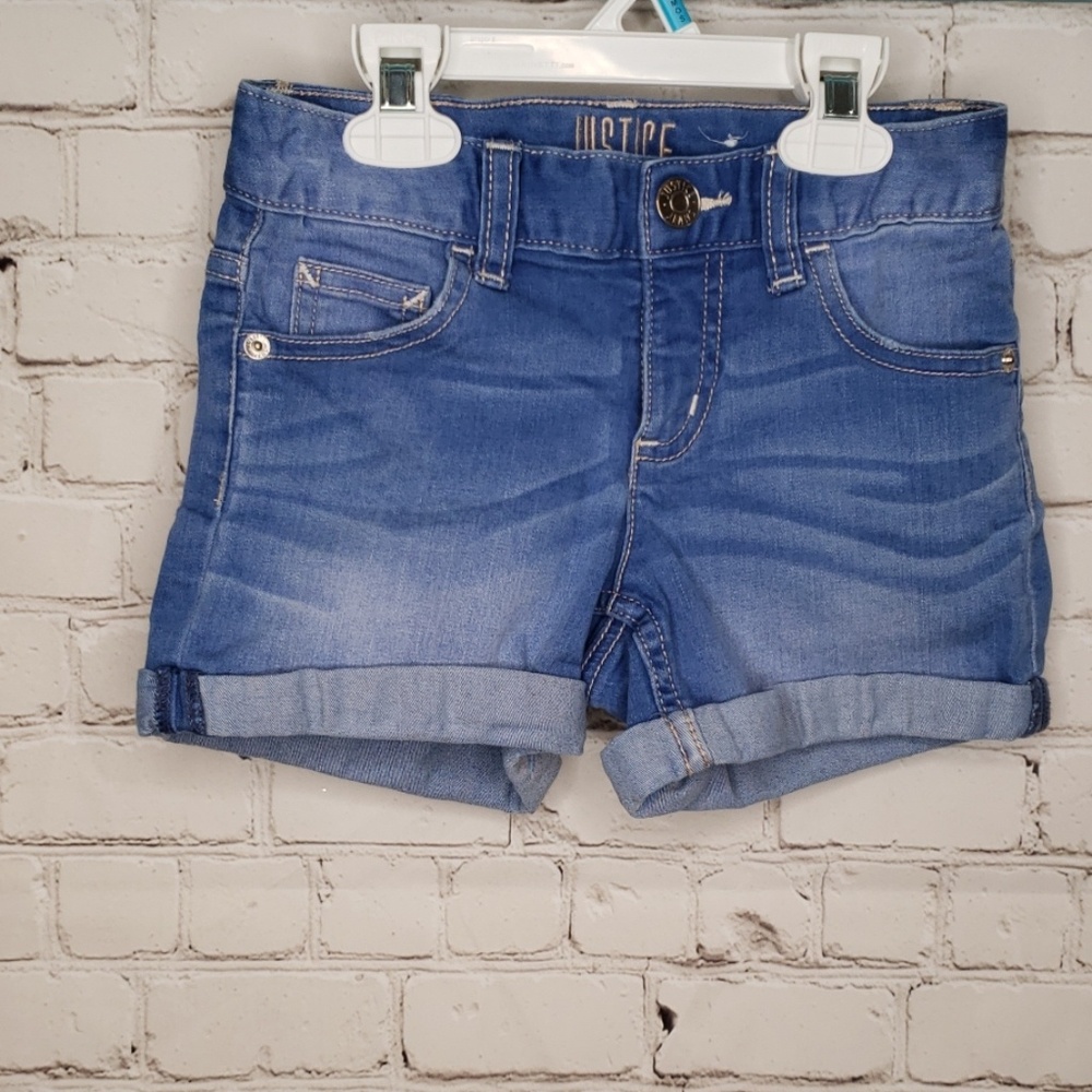 Justice denim shorts